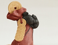 Статуэтка "Мышки на мешке с монетами"