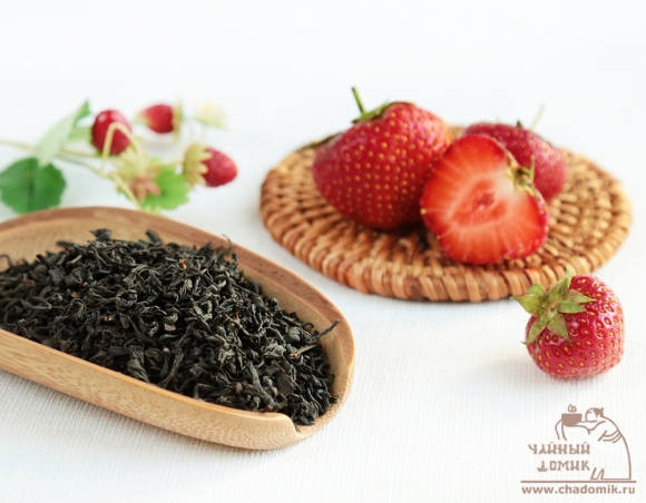 Красный чай с клубникой
 草莓红茶 25 гр
