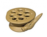 Подставка для чайника глиняная "Корень лотоса"