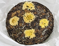 Белый пион лепешка (Мин Чен Бай Му Дань) с цветами хризантемы 100 гр