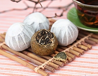 Состаренный белый чай "Фудин" в мандарине 2015 год, 50 гр