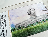 Картина вышивка на шелке из Хунани