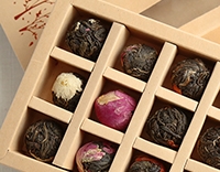 Шен Пуэр "Жемчужина Дракона" с цветами (Лунчжу Хуа Ча) 144 гр