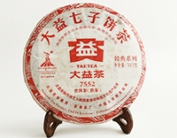 Шу Пуэр 7552 TAETEA (Да И), лепёшка 357 гр