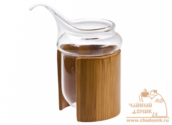 Чахай "Море чая" стеклянный в бамбуковой оплетке 250 мл