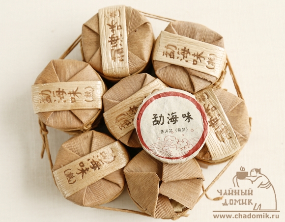 Шу Пуэр в бамбуке 2017 года (бочонки), 392 гр