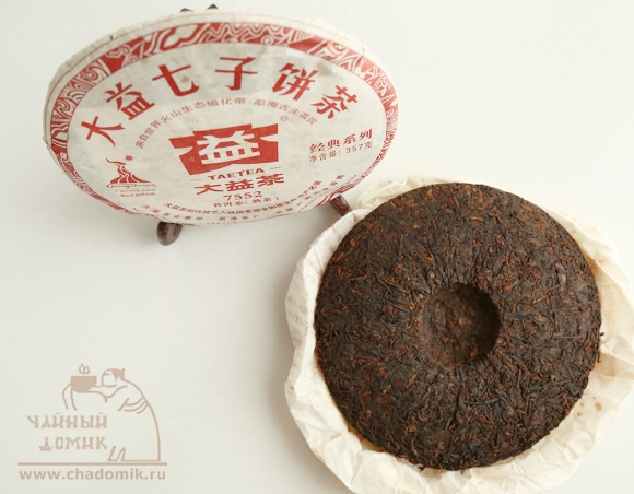 Шу Пуэр 7552 TAETEA (Да И), лепёшка 10 гр